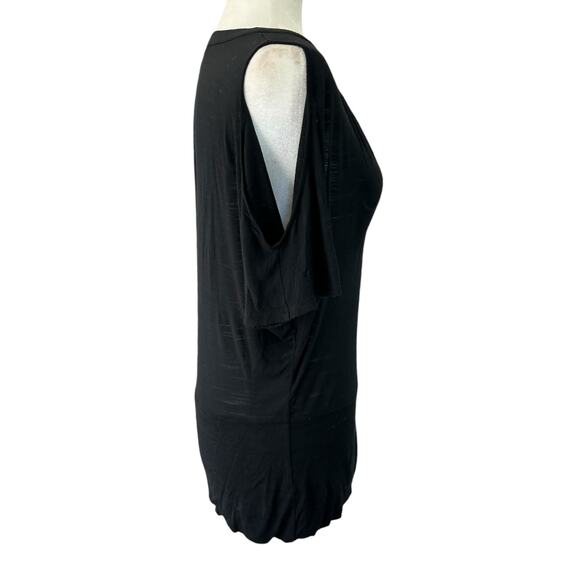 Lafayette 148 Top Large Black Minimalist Quiet Luxury Basics Casual Goth Classic - Picture 12 of 16